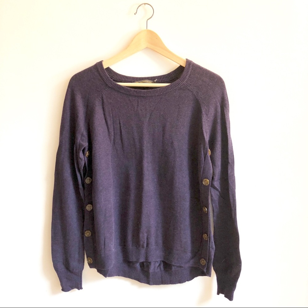 Side Button Sweater